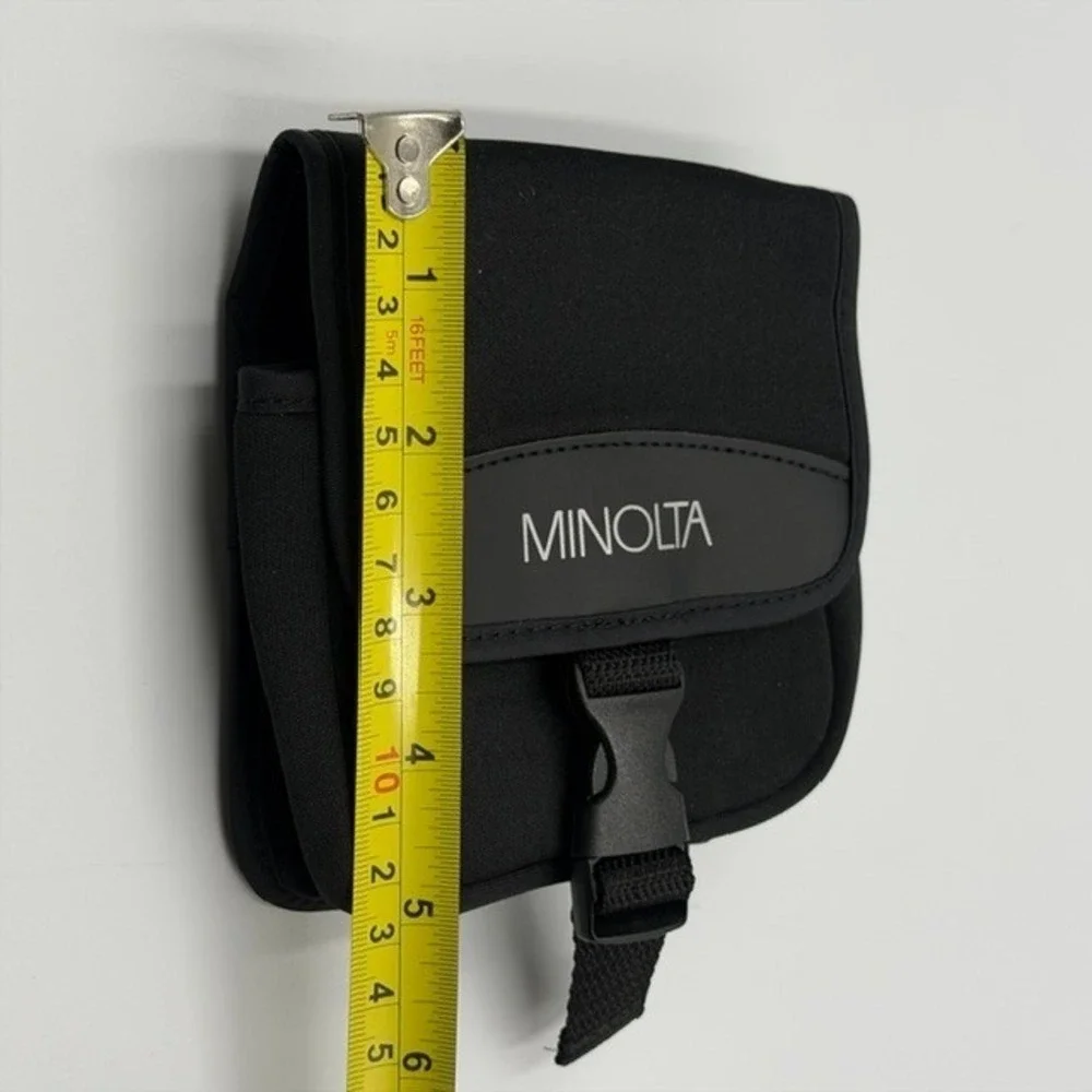 Minolta Camera Pouch Black Padded Buckle Case with Belt Loop 5x5 Fits MN26Z
